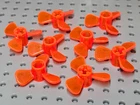 Lego Propeller 3.5 Diameter (26mm) 3 Blade [6041] Trans Neon Orange x8