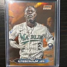 2024 Topps Stadium Chrome Marlins Jazz Chisholm Jr 64/99