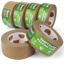 Eco-Friendly Kraft Paper Tape, Biodegradable Heavy Duty Packing Tape 2Inch x ...