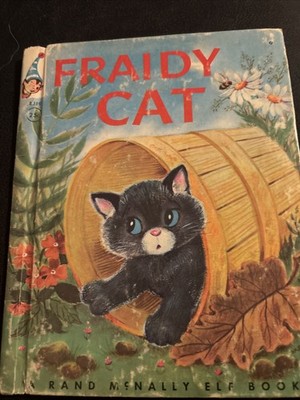 FRAIDY CAT -  Tip Top  Elf Book- 1959 - Marjorie Barrows - Jean Tamburine