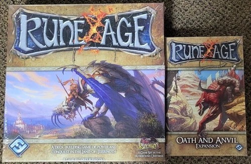 NEW - RUNE AGE BASE GAME + ANVIL & OATH EXPANSION - FANTASY FLIGHT GAMES - FFG