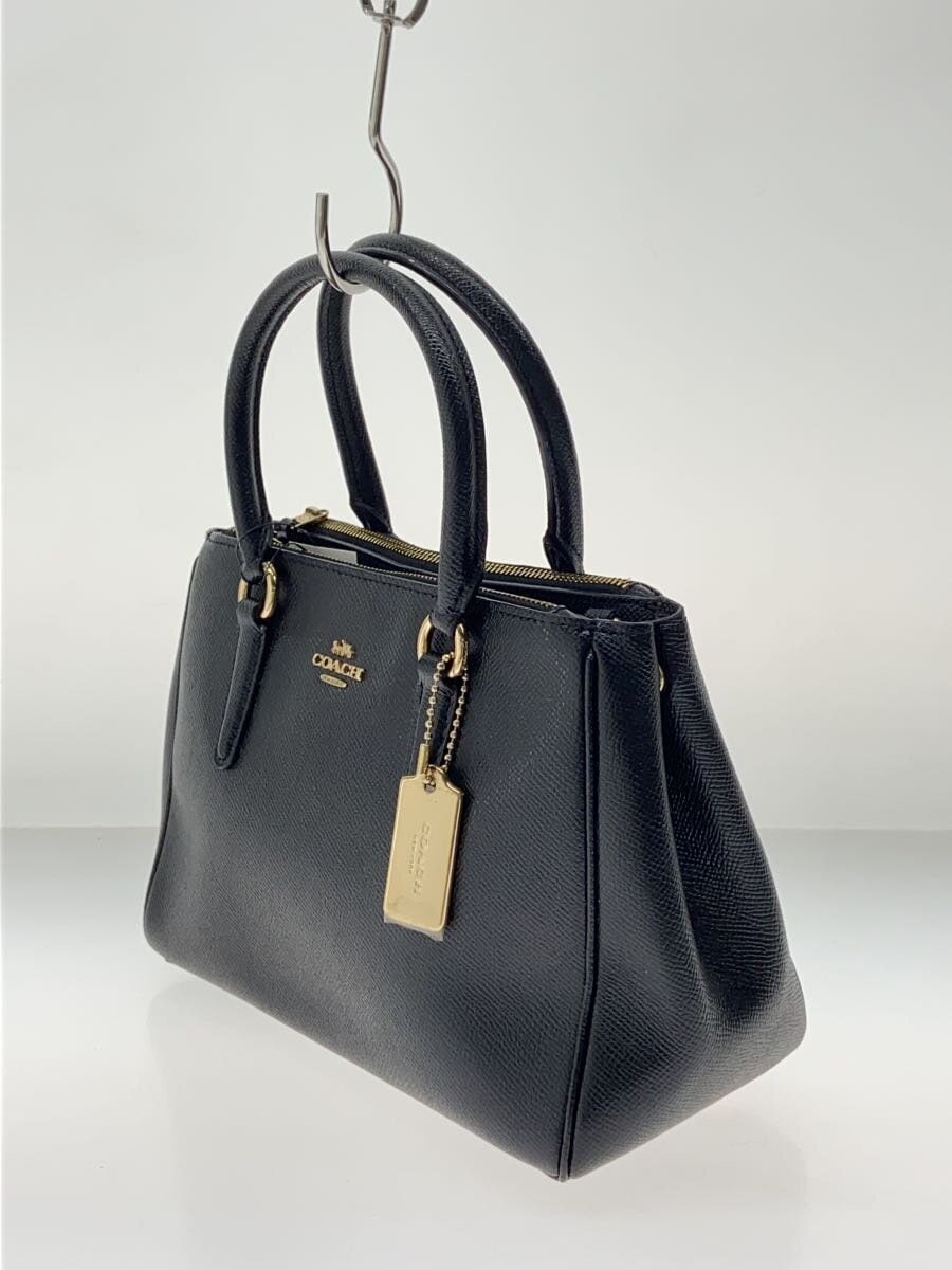 COACH F44962 ブラックレザー バッグ コーチ COACH F44962 ミニ サリー キャリーオール バッグ