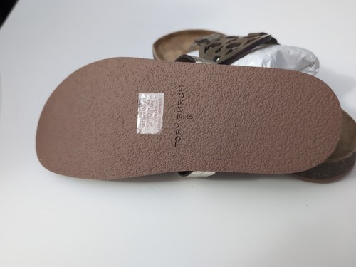 Sandalias Tory Burch NUEVAS En Caja Miller Cloud Cuero Logo Oro Brillante Talla 5 - Imagen 7 de 9