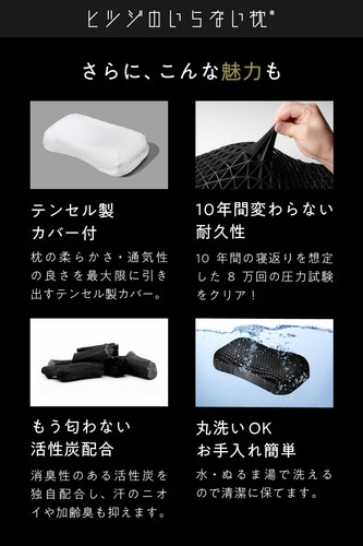 Almohada sin ovejas con funda de almohada Tencel totalmente lavable buena almohada para dormir 71 - Imagen 5 de 6