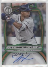2025 Topps Tribute Green 68/99 Justyn-Henry Malloy #TA-JM Rookie Auto RC 1i7n