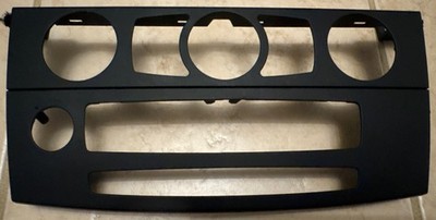 BMW 5 E60 E61 Center Console Climate Cover CCC Radio Trim Covering Black 6976362