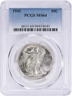 1941 Walking Liberty Silver Half Dollar MS64 PCGS