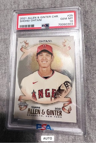 2021 Topps Allen & Ginter Chrome - Shohei Ohtani #25 PSA 10