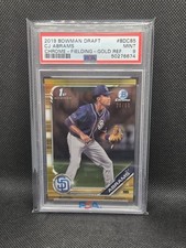 2019 Bowman Chrome CJ Abrams True Gold Refractor 1st Rookie Card RC PSA 9 #BDC85