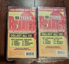 Factory Sealed '98 Teenie Beanies 6 Babies N Each Collectors Set 1-6  Set 7-12