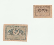 20 Lei 100 Lei Romania 1945