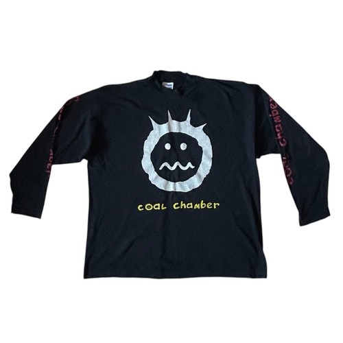 Vintage Coal Chamber Long Sleeve T-Shirt Black XL Retro 90s EXPLICIT HEAVY WEAR