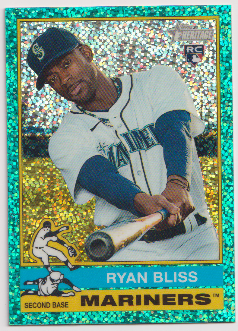 2025 Topps Heritage Chrome Light Blue Sparkle Refractor #16 Ryan Bliss RC