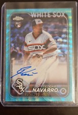 2024 Topps Chrome - Edgar Navarro #RA-EN Aqua Wave Refractor /199 (AU, RC)