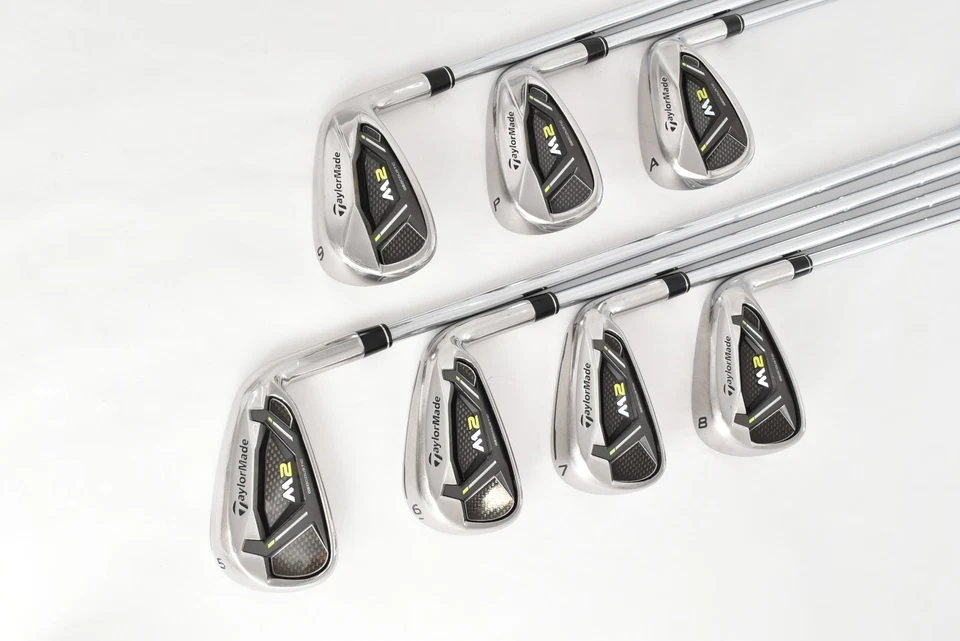 7PCS TaylorMade M2 Iron Set 5-6-7-8-9-PW-AW RH REAX88 Flex S Stiff Golf Clubs - Image 4 of 4
