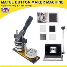 2 in Square Badge Magnet Maker DIY Fridge Magnets Kit 100pcs Materials & Cutter