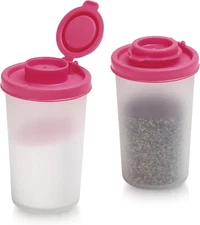 Salt and Pepper Shakers Moisture Proof Set of 2 Large Salt Shaker to go Camping