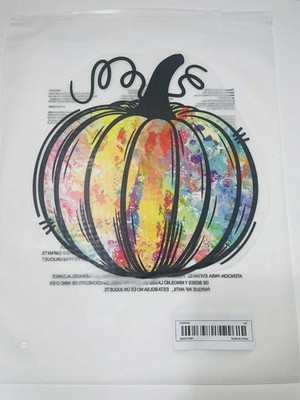 Rainbow Tie Dye Pumpkin DTF Heat Transfer Fall Colorful Halloween Shirt Design