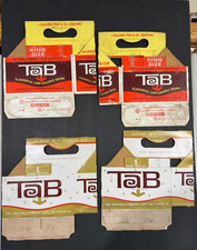 1950-70s Tab Soda & King Size Cardboard Bottle Holder Carton Carriers...Lot of 4