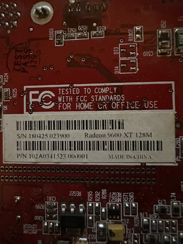 ATI Radeon 9600 XT 128m VGA DVI AGP Video Card