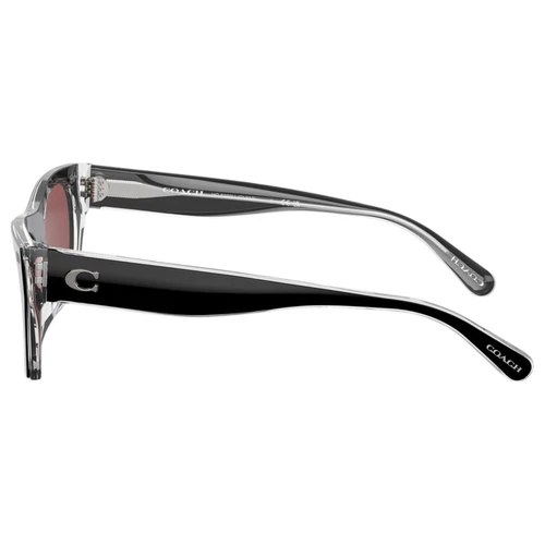 Womens Coach Sunglasses Hc8389u Black Clear/ Violet Sunnies - Picture 5 of 6
