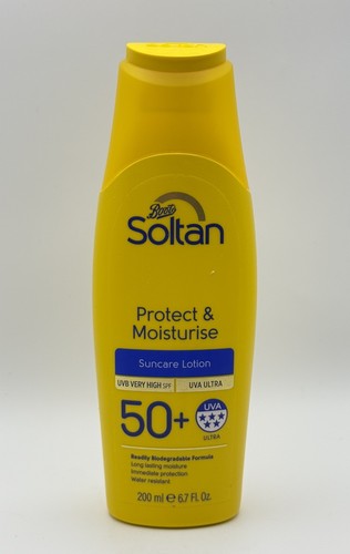 Boots Soltan Protect & Moisturise SPF50+ Sun Lotion 200ml 5 Star UVA