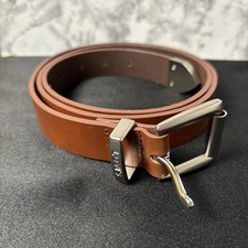 Levi's Boys Brown Leather 1  Metal Buckle Formal /Casual Belt XL. 14/16 New