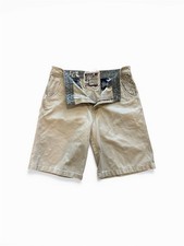 Vintage Quicksilver Shorts Mens Khaki Size 36x11 Skater Graphic Art Limited Run
