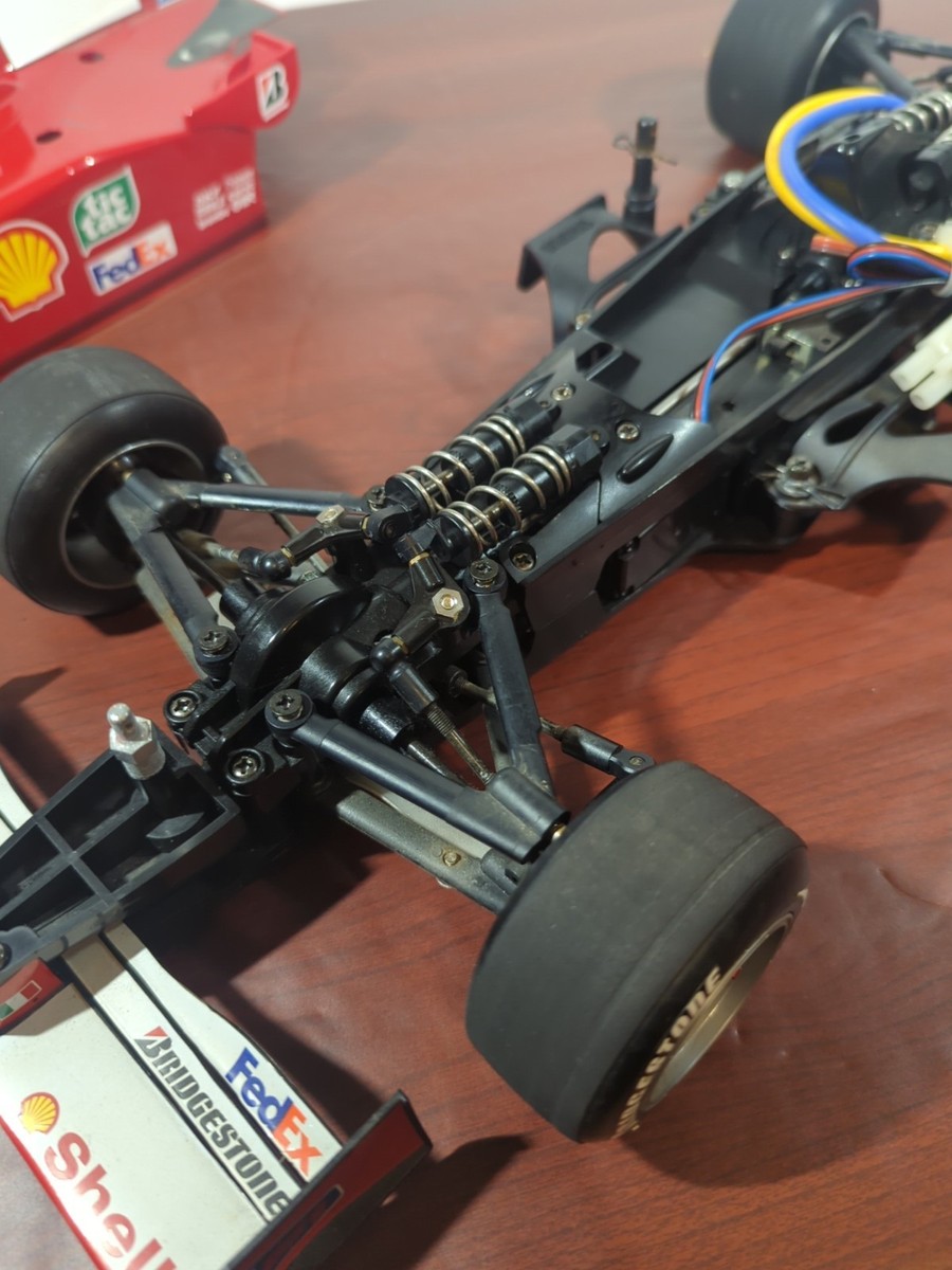 Tamiya F201 Chassis Ferrari F2001 Roller With Spares for