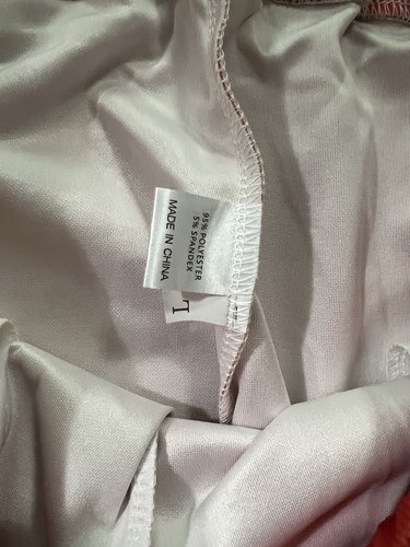 Men’s L/XL Indiana Hoosiers~IU Logo Orange Silk Jogging Bomber Jacket~Pants~New - Picture 4 of 20