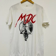 Vintage 80s MDC band Hardcore Punk Music T-Shirt T-Shirt QA1490