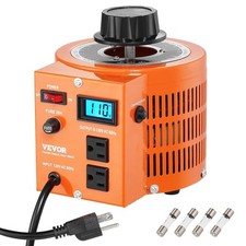 2000VA Auto Variable Voltage Transformer, 15.3 Amp, 110V Input 0-130V Output AC