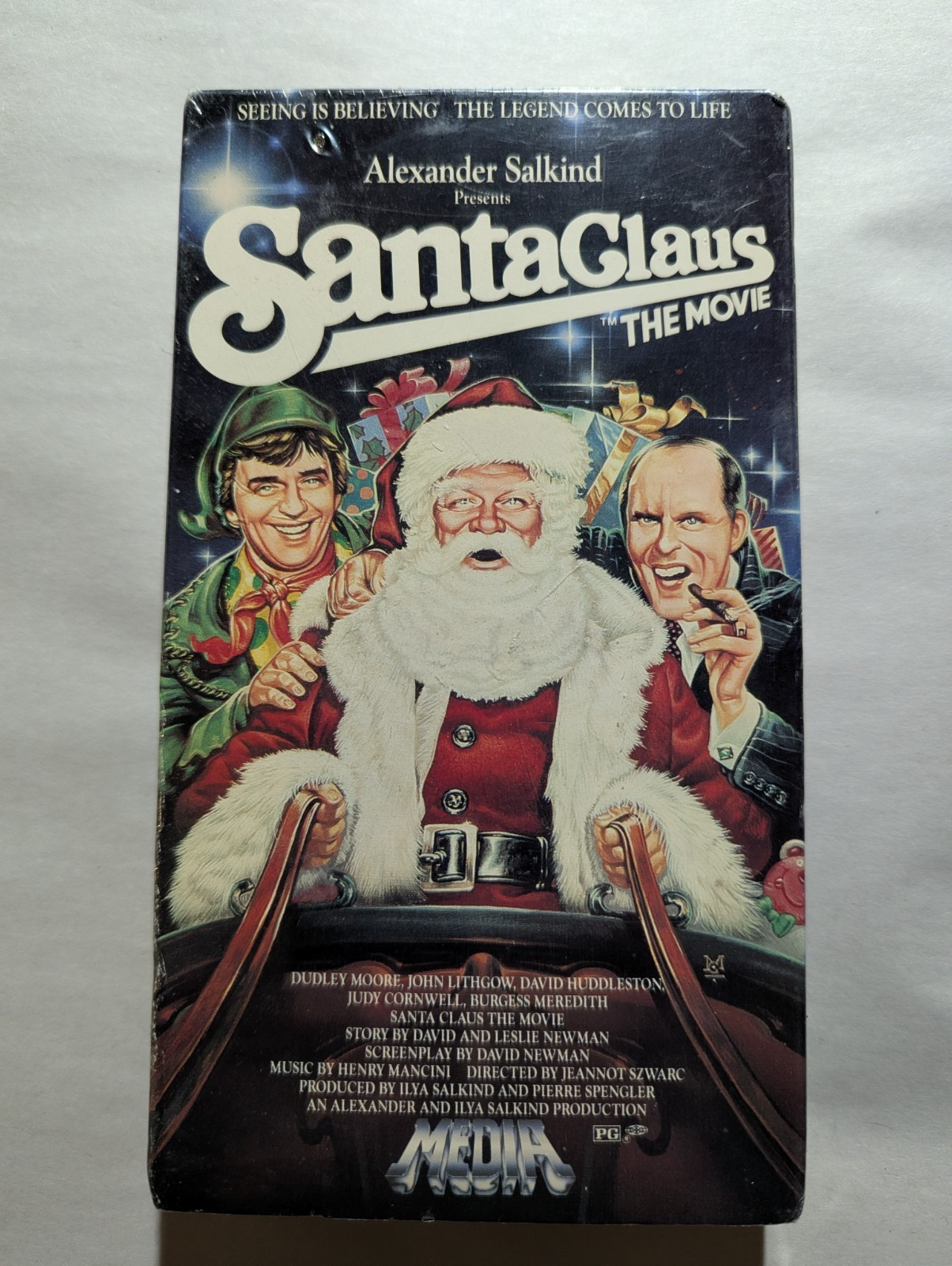 Santa Claus: The Movie VHS Tape Burgess Meredith Dudley Moore John Lithgow NEW