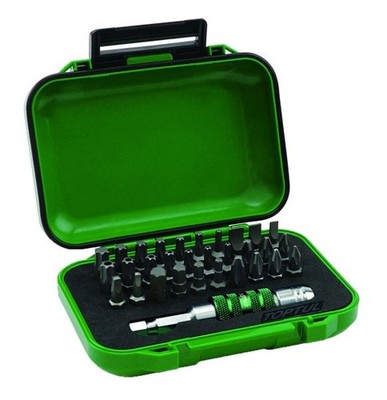 For TOPTUL GABW3101 A set of bits 31 pcs 1/4'' plastic suitcase GABW3101 A GLOBA