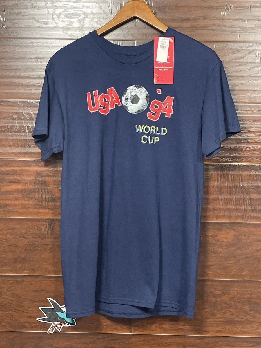 USA '94 World Cup T Shirt Men's Size Medium Navy Blue Official