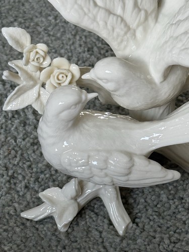 Statuina Lenox promesse di matrimonio colombe cake topper uccellini scintillanti perfetta - Foto 3 di 12