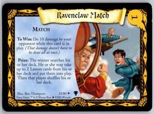 HARRY POTTER TCG TAZA DE QUIDDITCH RAVENCLAW MATCH 23/80 NO HOLO RARO CASI NUEVO