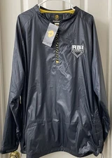 Custom Demarini Men's Pyro LS Batting Practice Jacket XXL Yellow RBI Baseball
