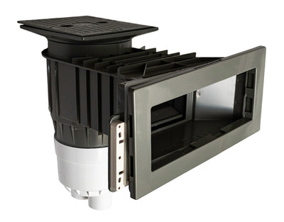 Waterway 540-8507 Widemouth Vinyl Futter in-Ground Skimmer- Grau