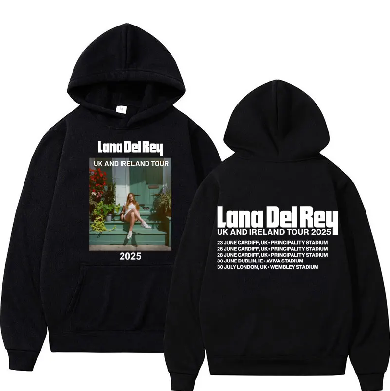 Lana Del Rey UK and Ireland 2025 Tour Hoodie Gift For Fans Unisex