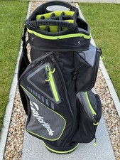 Taylormade Golf Cart Bag 14 Way Divider 7 Pockets Black with Rain Cover included