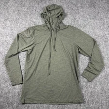 Anetik Hoodie Mens Small Green UPF 30 Sun Shirt Vint UV Technology Performance