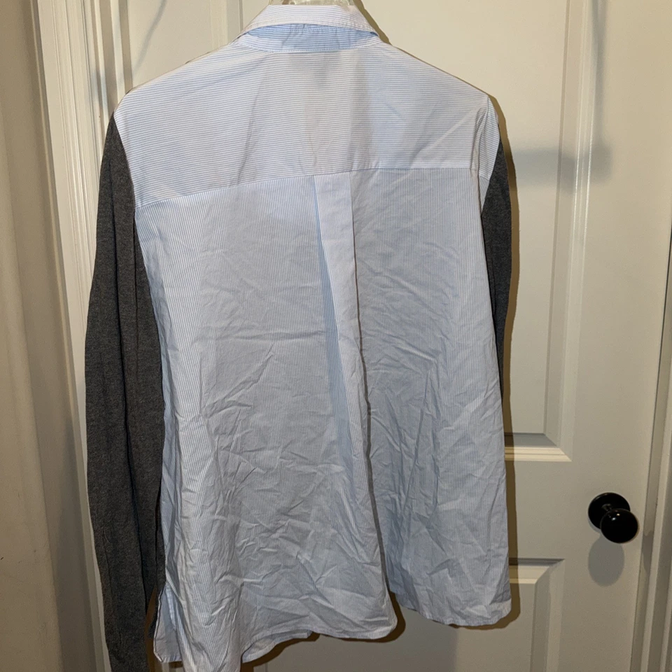 Blusa túnica Lane Bryant para mujer Plus 22/24 gris manga larga aspecto en capas NUEVA Foto 4 de 4