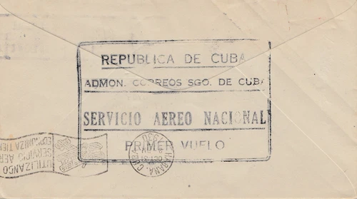 1930: Santiago to Los Angeles via air mail, Servicio Aero National - Picture 2 of 2