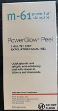 60 Set M-61 Power Glow Peel 1 Minute, 1 Step Exfoliating Facial Peel Treatments
