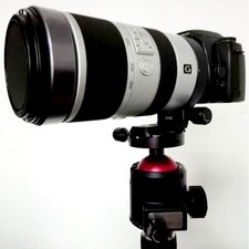 Tripod Mount Lens Support Collar 1/4 3/8in Holes for S740 70-400mm Camera Metal