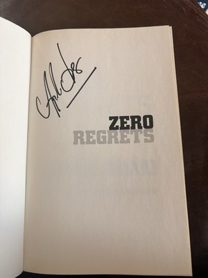 APOLO OHNO Signed ZERO REGRETS Be Greater Than Yesterday HC DJ AUTOGRAPHED 2010
