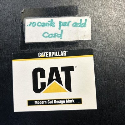 1994 TCM Caterpillar Earthmovers II Jb100d #190 Checklist Modern Cat Logo