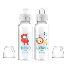 Dr. Brown'S Milestones Narrow Sippy Bottle, 100 Silicone Soft Sippy Spout, 8Oz/