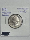1934-P Medium Motto Washington Quarter US 25C Silver Coin